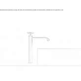 Hydroprogressive 1-hole stainless steel washbasin faucet Cuitiva