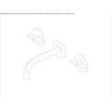 Wall-mounted washbasin tap made of stainless steel Ovilla