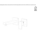 Single-lever wall-mounted washbasin faucet Rakaw