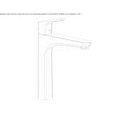 Single-lever washbasin tap in chrome-plated brass Rice
