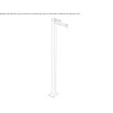 Washbasin tap standing on the floor Hervias