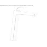 Single-lever countertop washbasin tap Escada