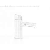 Deck-mounted hydroprogressive faucet with adjustable spout Gualaco