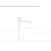 Hydroprogressive 1-hole stainless steel washbasin faucet Cuitiva
