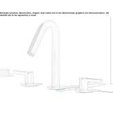 3-hole brass countertop washbasin faucet Lassee
