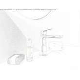 Countertop washbasin tap made of chrome-plated brass Perkata