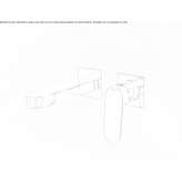 Metal wall-mounted washbasin tap Carpen