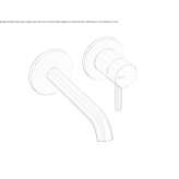 Single-lever wall-mounted washbasin faucet Ksiazki