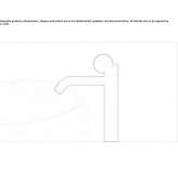 Free-standing, single-lever brass washbasin tap Kaisheim