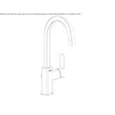 Countertop washbasin tap with adjustable spout Vannes