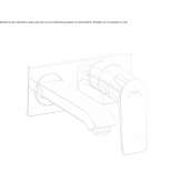 Wall-mounted washbasin tap in chrome-plated brass Leut