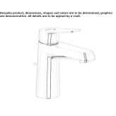 Countertop washbasin tap with flow limiter Ballybay