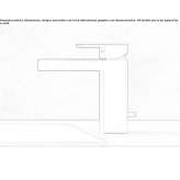 1-hole countertop washbasin tap Laramate
