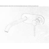 Wall faucet with spout Hoshcha