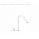 2-hole countertop washbasin tap made of stainless steel Whittier
