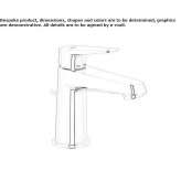Countertop washbasin tap with flow limiter Ballybay