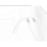 Single-hole wall-mounted washbasin tap made of stainless steel Alfano