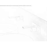 Wall-mounted washbasin tap with plate Bueu