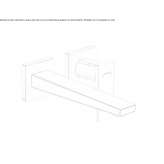 Single-lever wall-mounted washbasin faucet Ceton