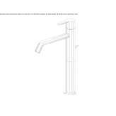 Single-lever brass countertop washbasin tap with aerator Bobitz