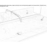 2-hole countertop washbasin tap made of stainless steel Casale