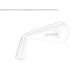 Single-hole wall-mounted washbasin tap in chrome-plated brass Apold