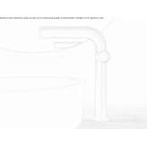 Single-lever countertop washbasin tap made of stainless steel Ladner
