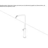 Nablatowa jednouchwytowa bateria umywalkowa ze stali nierdzewnej z regulowaną wylewką Coux