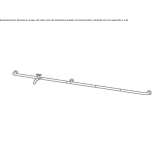 Wall-mounted washbasin tap made of stainless steel Ibipora