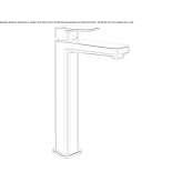 Single-lever countertop washbasin tap with temperature limiter Valthe