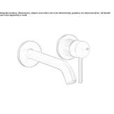 2-hole stainless steel washbasin tap Lubian
