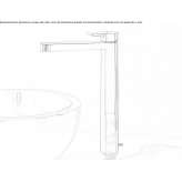 1-hole countertop washbasin tap Laramate