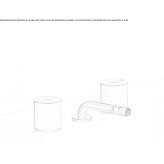 3-hole stainless steel countertop washbasin tap with adjustable spout Mondejar