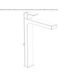Single-lever washbasin tap with cork stopper Registro