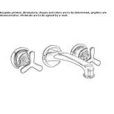 3-hole wall-mounted washbasin tap Zizers