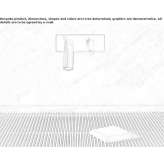 Stainless steel wall-mounted washbasin tap with plate Casale