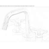 3-hole countertop washbasin tap Vestby