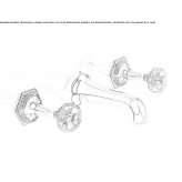 3-hole wall-mounted washbasin tap Sanka