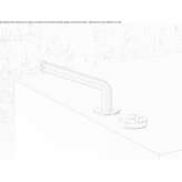 Countertop washbasin tap made of stainless steel Bynum