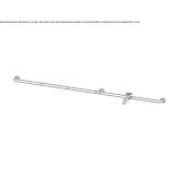 Wall-mounted washbasin tap made of stainless steel Ibipora