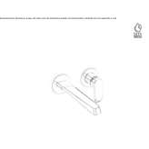 Wall-mounted single-lever washbasin tap without stopper Triunfo