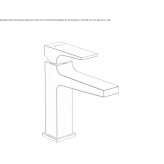 Single-lever countertop washbasin tap Ceton