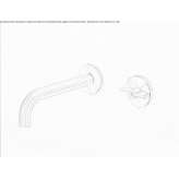 Wall-mounted hydroprogressive washbasin tap made of stainless steel Ovilla