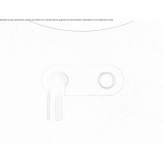 Stainless steel wall-mounted washbasin tap with plate Ladner