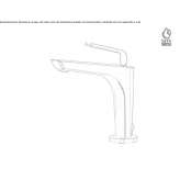 Bateria umywalkowa nablatowa 1-otworowa Chichica