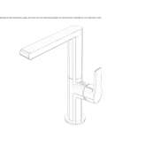 Single-lever washbasin tap with adjustable spout Ardud