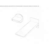 Wall-mounted hydrogress tap with spout Stilling