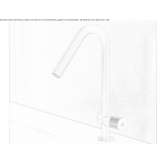 Countertop washbasin tap with 1 hole Alfano