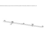 Wall-mounted washbasin tap made of stainless steel Ibipora