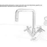 1-hole washbasin tap with single rosettes Vasilati